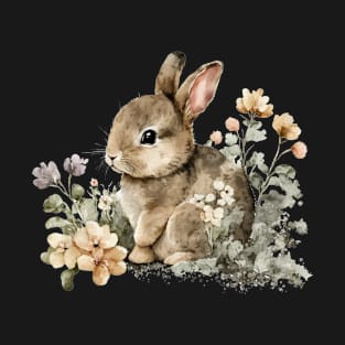 Adorable Baby Bunny Rabbit Women & Girls Cute Easter Graphic T-Shirt