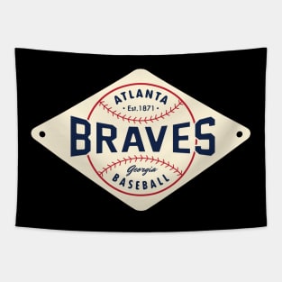 Atlanta Braves Diamond 2 by Buck Tee Original Tapestry