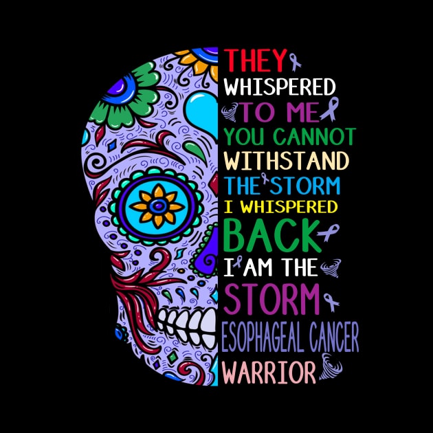 esophageal cancer skull i am storm by TeesCircle