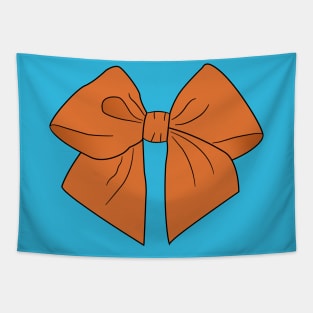 Pumpkin Vector Bow Tapestry