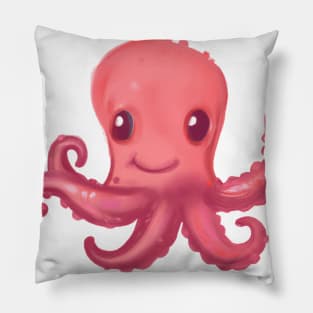 Cute Octopus Drawing Pillow