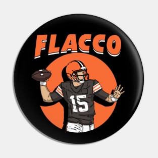 Joe Flacco Comic Style Art Pin