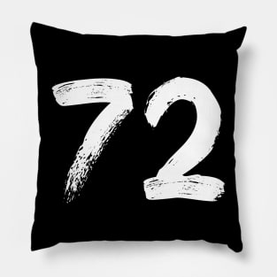 Number 72 Pillow