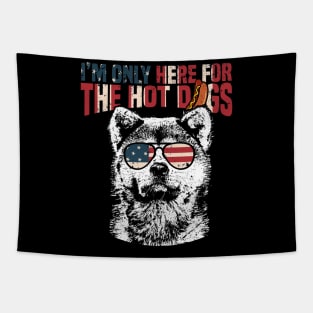 Akita Shirt Funny 4th of July Tapestry