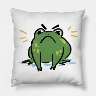 Angy frog! Pillow