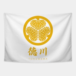 Tokugawa Clan kamon with text Tapestry