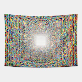 Geometric Hypnosis Conundrum Tapestry