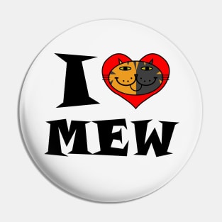 I HEART Cat - TORTOISESHELL CAT Pin