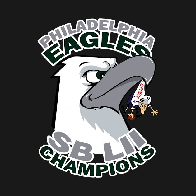 Philadelphia Eagles Super Bowl LII Champions by Cards By Harris