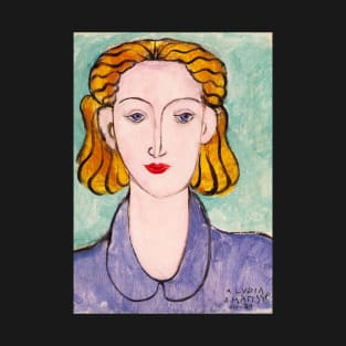 HIGH RESOLUTION Young Woman in a Blue Blouse Henri Matisse T-Shirt