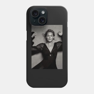 Helene Fischer in black and white Phone Case