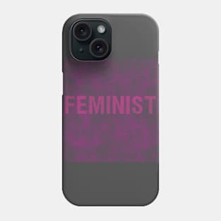 Feminist in Pink Grunge Phone Case