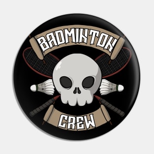 Badminton crew Jolly Roger Pin