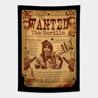 The Gorilla Wanted Poster Tapestry