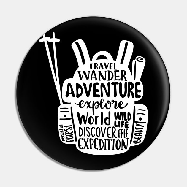 Traveller Bag Pin by ThrivingTees