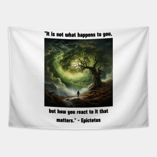 "It is not what happens to you, but how you react to it that matters." - Epictetus Tapestry