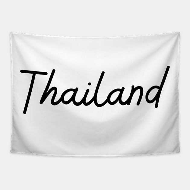 Thailand - black Tapestry by habibitravels