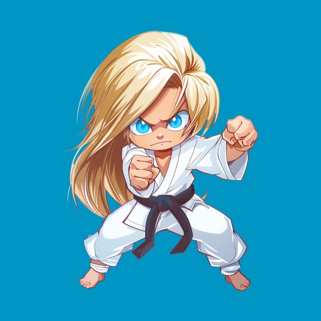 Karate Chibi Girl by JunkyDotCom