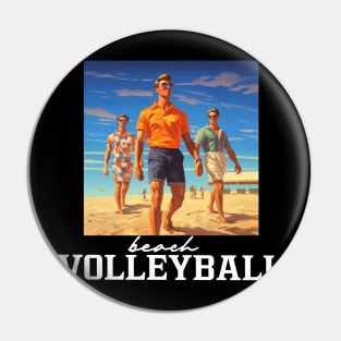 Beach Volleyball Pin