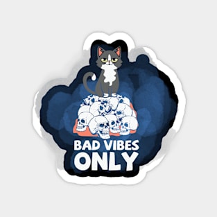 Bad Vibes Only [Blue] Magnet