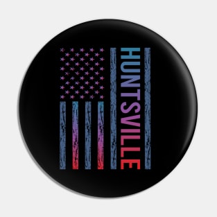 Blue Red Flag - Huntsville Pin