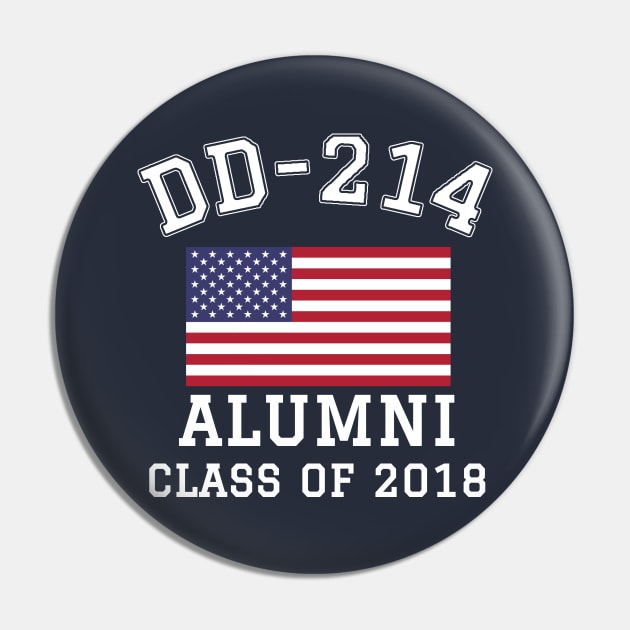 Patriotic DD-214 Alumni Class of 2018 Pin by Revinct_Designs