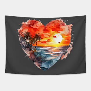 Beach Sunset 3 Tapestry