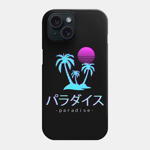 Paradise Sunset Vaporwave Aesthetic Otaku Japanese Phone Case by VaporwaveAestheticDreams