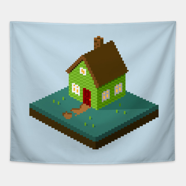 House Isometric Pixel Art