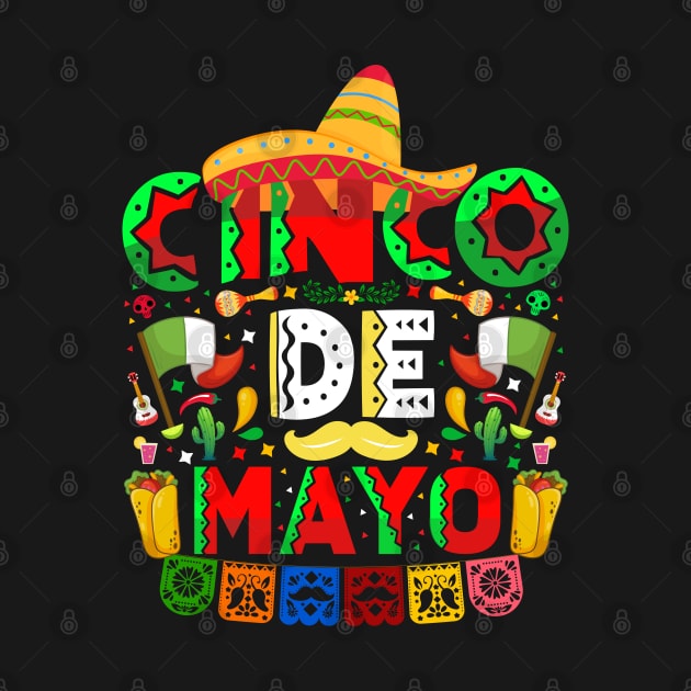 Cinco De Mayo Mexican Fiesta 5 De Mayo by DonVector