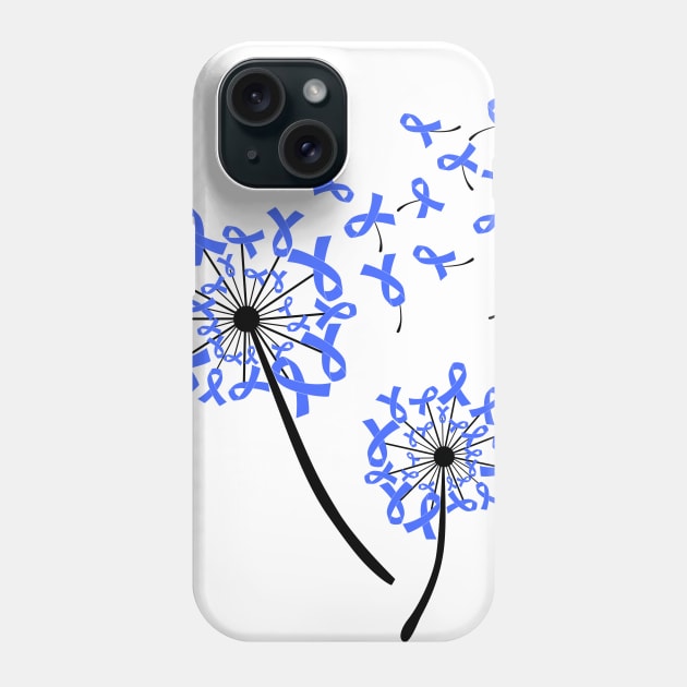 World Diabetes Awareness Dandelion Awesome Phone Case by Terryeare
