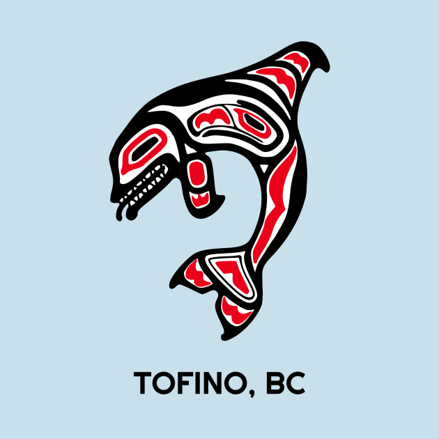 Disover Tofino British Columbia Native American Indian Orca Killer Whales - Orca Killer Whale - T-Shirt