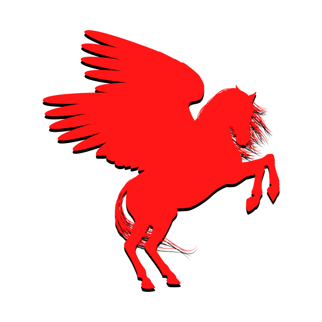 Red Pegasus by Fantastic Store