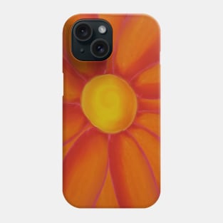 A Single Orange Flower Phone Case