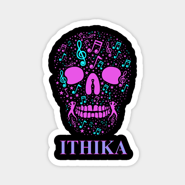 Ithika Sugar Skull Design Magnet by gard0399