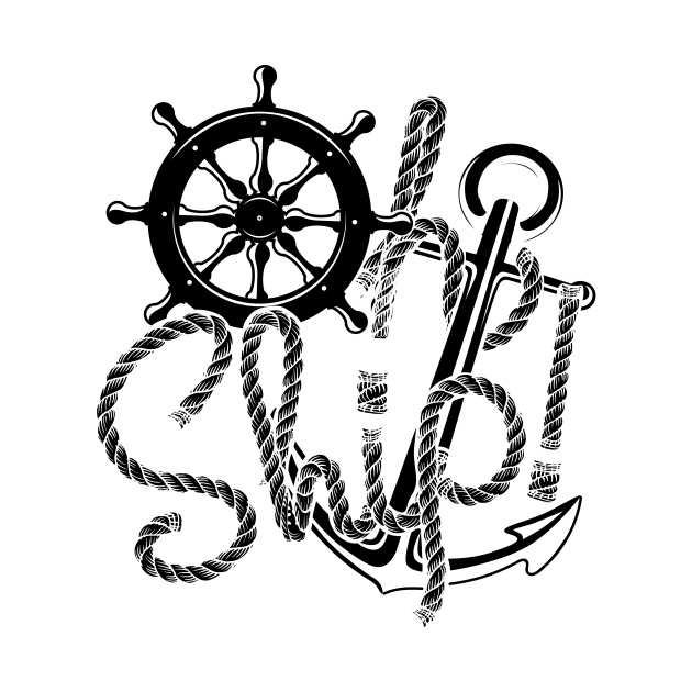 Oh Ship sailing sailboat motor boat by HBfunshirts