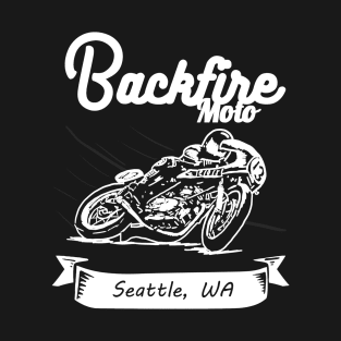 Backfire Moto Racer Design T-Shirt