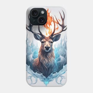 Fire and Ice Deer Animal Phone Case