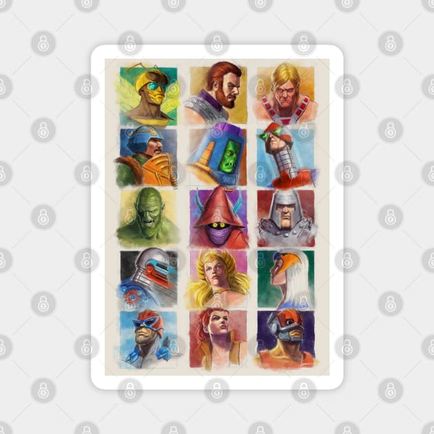 Motu Paintings Set 2 Magnet by coolercreations