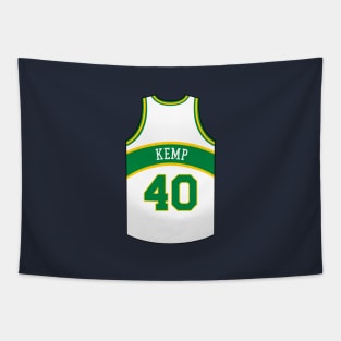 Shawn Kemp Seattle Supersonics Jersey Qiangy Tapestry