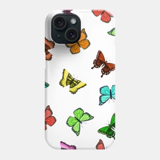 colorful butterfly Phone Case