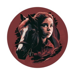 Woman and horse animal T-Shirt