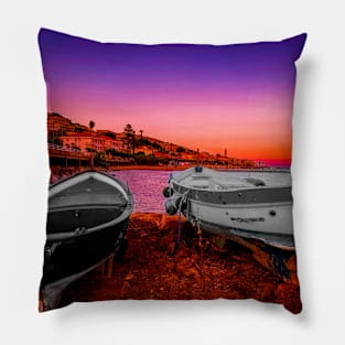 Purple Summer Sky Sunset Sea Pillow