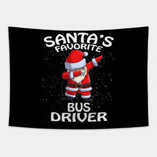 Santas Favorite Bus Driver Christmas Tapestry