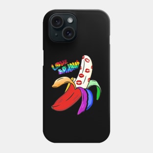 Love Banana Rainbow Phone Case