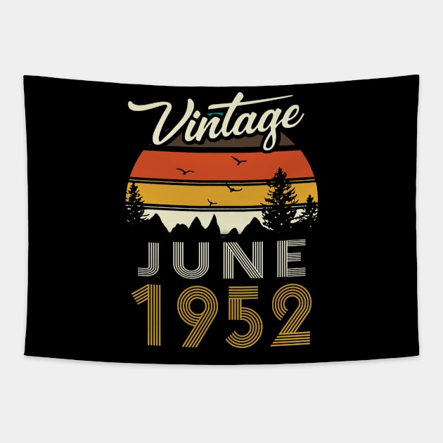 1952 - Vintage June Birthday Gift Shirt Tapestry by ReneeCummings