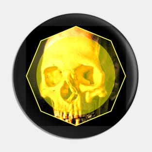 Yellow Skull Pin