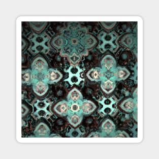 Abstract Boho Moroccan Tile Pattern Magnet