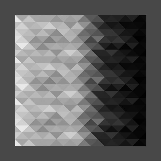 Grayscale triangle geometric squares pattern by PLdesign