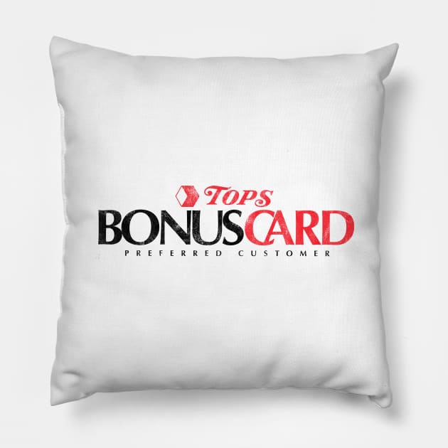 Tops Bonus Card Pillow by Turboglyde